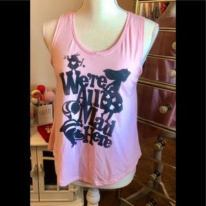 3/30 Disney were all mad here pink tank top large